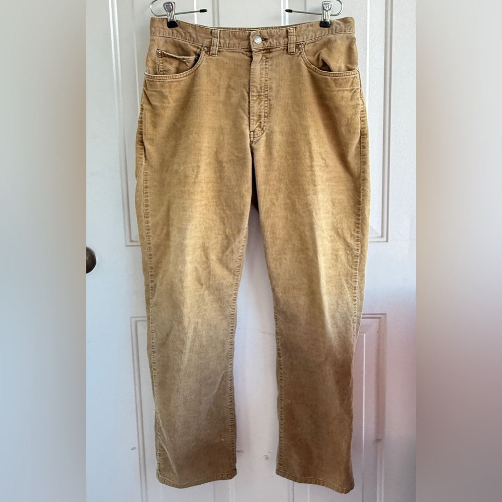 Polo Ralph Lauren Men’s Corduroy Pants | 33x30 | Beige/Brown | Vintage Cotton